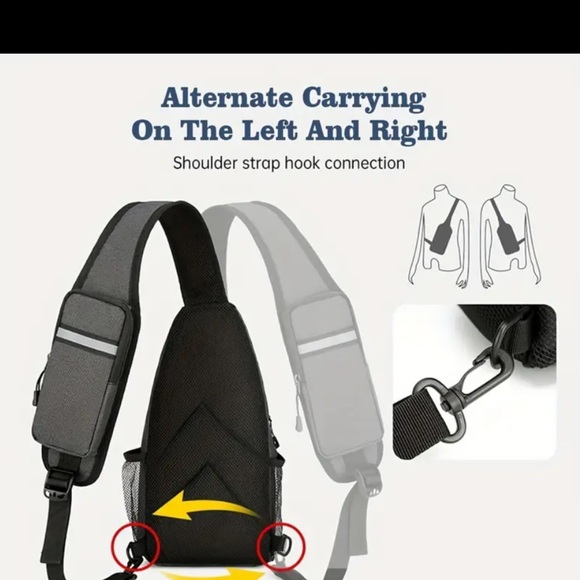 Floral Sling Bag~Crossbody Sling Chest Bag Daypack~NEW - Picture 10 of 11